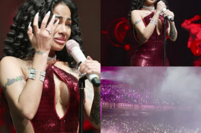 Yailin Cries at United Palace Concert in New York