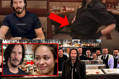 Keanu Reeves notices a pregnant waitress working hard at a restaurant.