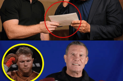 El Canelo Álvarez le entrega una carta a Julio Cézar y lo que dice le hace llorar