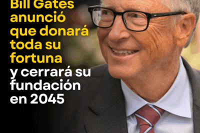 Bill Gates anunció que donará toda su fortuna y cerrará su fundación en 2045