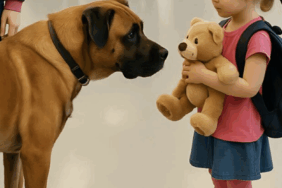 Perro de servicio empieza a ladrar al ver a una niña de 5 años y le arrebata su peluche de las manos: y entonces ocurrió lo inesperado