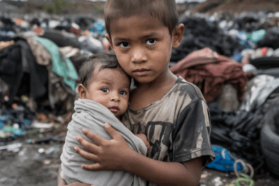 Un niño se topó con una niña en un contenedor de basura… Cuando descubrieron su identidad, fue totalmente alucinante…