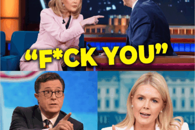 THE ENTIRE STUDIO FELL SILENT IN SHOCK: Karoline Leavitt Tried to “Take Down” Colbert Live On Air — BUT GOT BLINDSIDED BY A DEVASTATING BLOW THAT LEFT HER FROZEN, SPEECHLESS, AND CUT OFF FROM BROADCAST INSTANTLY