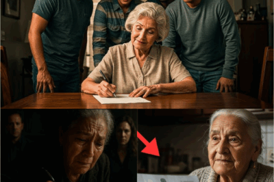 Mis hijos me hicieron firmar un documento sin saber que escondía una cláusula secreta que cambiaría sus vidas para siempre: pensaron que me habían engañado, pero fui yo quien les dio la lección más dolorosa de sus vidas.