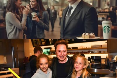 Elon Musk Walks into Starbucks, Suddenly Stops When He Hears Two Girls Whisper a Shocking Plan — What He Did to Save Them Defied All Expectations and Left Everyone Stunned!