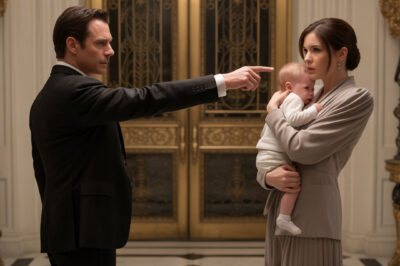 “He’s not my son,” the millionaire declared coldly, his voice echoing in the marble foyer. “Pack your things and go. Both of you.” He pointed to the door. His wife hugged their baby tightly, tears welling in her eyes. But if only he had known…