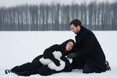 A young millionaire finds a fainted girl clutching twin babies in a snowy square.