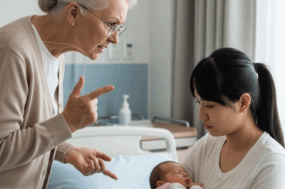 After giving birth, my mother in law stormed into the room and started insulting me and my newborn daughter: I couldn’t take it anymore and did this…