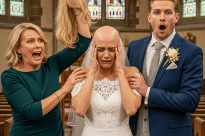 During the wedding, my mother in law came up to me and ripped off my wig, showing all the guests my bald head – but then something unexpected happened