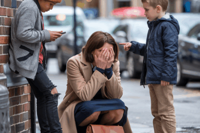 “¡Mamá, es mi hermano!”, le dijo el niño a su madre millonaria. Cuando ella se giró y los vio juntos, cayó de rodillas, llorando.