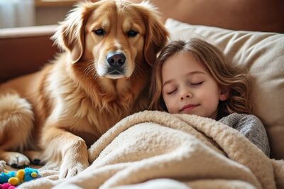 El perro rescatado que cambió la vida de una hija enferma