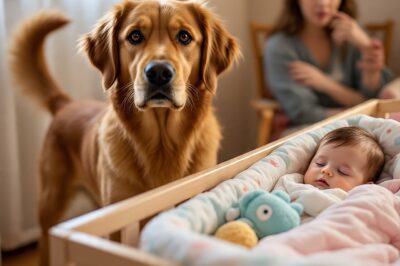 Nuestro golden retriever nos advirtió sobre la niñera: la verdad revelada por las cámaras