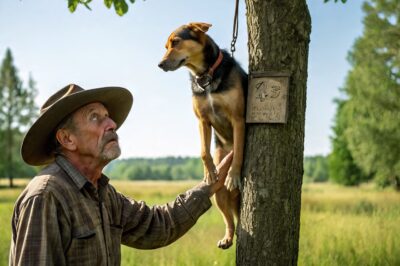 Ranchero halla perro colgado de un árbol con un cartel secreto