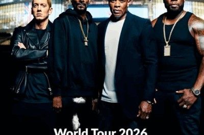 🚨 BREAKING: The Eminem, Snoop Dogg, Dr. Dre, and 50 Cent World Tour 2026 will storm London’s Wembley for 3 nights straight — insiders call it the “biggest hip-hop takeover in UK history.” 🇬🇧🔥