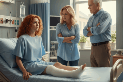 After I was hospitalized with both of my legs shattered in a car accident, my parents burst into the room, their faces tight with anger.