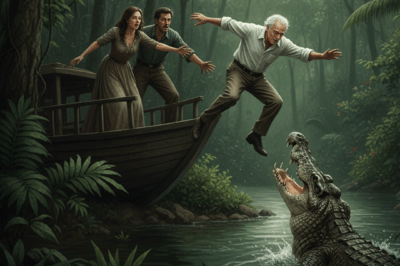 “Go Down To The River With The Crocodiles,” My Daughter-in-law Whispered As She Pushed Me Into The Amazon River.
