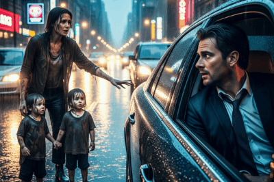 After A Passionate Night With A Poor Maid 10 Years Ago, The Billionaire Unexpectedly Met Her And Her Two Twin Children Begging In The Rain And The Ending