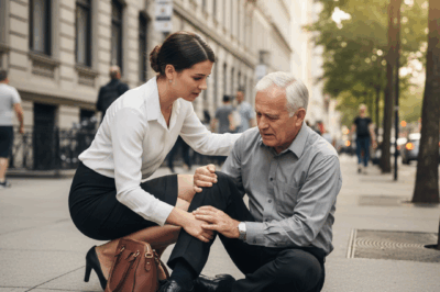 The fresh graduate lost her dream of an accounting interview to save a stranger on the street.