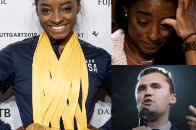 She wasn’t flipping on the beam or flying through the air — she was walking away.