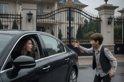 “Stop the car! Your husband broke the brakes!” – A Homeless Boy’s Shocking Warning Saved a Millionaire’s Life…