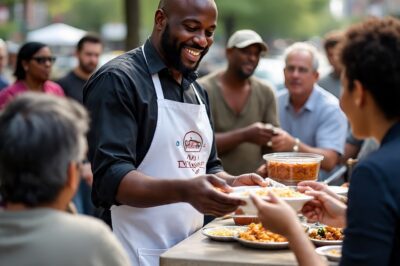 “Dueño negro de restaurante alimenta a un indigente… y su vida cambia”