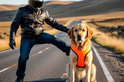 “Motociclista patea a perro guía… y lo que pasó después conmocionó”