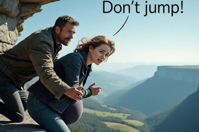 “¡No saltes!, gritó un hombre al salvar a joven embarazada al borde”