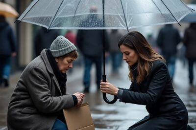 Un multimillonario descubre a su niñera de la infancia mendigando bajo la lluvia: lo que hizo después sorprendió a todos.