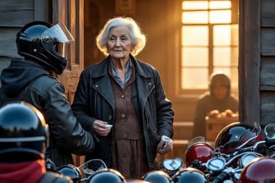 Una amable anciana alberga a 15 Ángeles del Infierno durante una tormenta de nieve. Al día siguiente, 100 bicicletas se alinean en su puerta…
