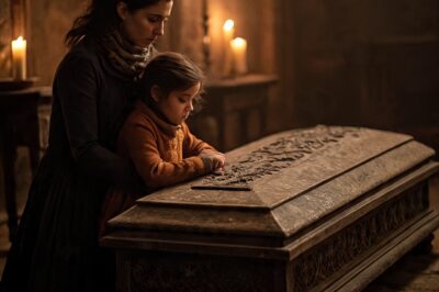 Una niña abrazó a su padre en el ataúd espeluznante. Camila tenía 8 años y estaba parada al lado del ataúd, sin moverse. Llevaban horas en el velorio y ella no se había apartado ni un segundo. Su mamá intentó llevársela varias veces, pero no quiso irse.