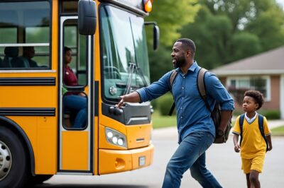 Boy Refuses To Get On The School Bus. Dad Followed The Bus And Caught The Driver Doing This