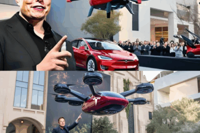 Elon Musk shocks the world: The Flying Tesla 2025 reveals a secret that could change the entire future of transportation