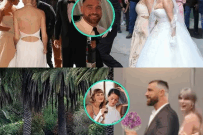 UNBELIEVABLE: Travis Kelce ‘CRASHES’ Selena’s Wedding and Whispers 5 Mysterious Words That Leave All Guests Stunned