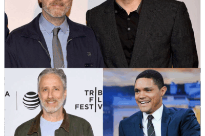 STEWART, NOAH, COLBERT & KIMMEL JUST STOOD TOGETHER ON ONE STAGE — AND WHAT THEY ANNOUNCED COULD CHANGE NEWS FOREVER 🧨📺 No punchlines. No network filters. Just four of the biggest names in comedy — Stewart, Colbert, Kimmel, and Noah — dropping the act and saying what no one else on TV dares to. This isn’t a sketch. It’s not satire. It’s a full-blown movement. And they’re calling it The Truth Program. What’s in it? Why are execs terrified? And why are insiders whispering that this could blow the lid off how television works — and who really controls what you hear? 👇 You’ve seen them make jokes. Now watch what happens when they stop laughing… and start talking for real.