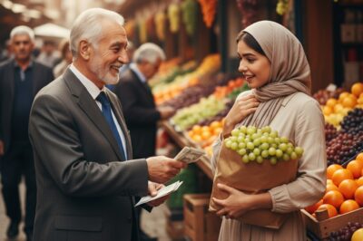 Millonario paró por uvas… pero quedó encantado con la hermosa vendedora.