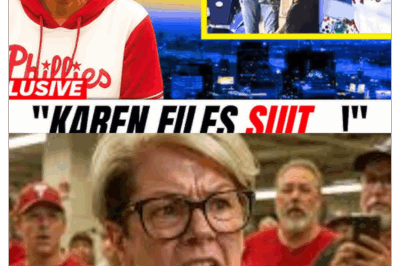 “I Lost My Dignity” — Phillies ‘Karen’ Strikes Back with Multi-Million Dollar Lawsuit 🚨 What began as a viral moment in the stands has spiraled into one of the most shocking legal battles Major League Baseball has ever faced. The woman now dubbed “Phillies Karen” by social media isn’t just fighting for her reputation — she claims she’s fighting for her life. In her own words, delivered through tears, she said: “I didn’t just lose a baseball. I lost my dignity. I lost my career. I lost my freedom.” For weeks, the incident was nothing more than internet fodder, a trending clip that fans laughed at, shared, and quickly moved on from. But for her, the fallout was devastating. She lost her job, her livelihood, and, she argues, her place in society. Now, in a dramatic twist, she has filed a multi-million dollar lawsuit against both Major League Baseball and the social media platforms that allowed her humiliation to go viral, claiming they cashed in on her downfall while she was left to pick up the pieces. Insiders say the case has already rattled league officials, with witness testimony hinting that key MLB executives were aware of the backlash but did nothing to stop it. Legal experts warn that if she wins, this lawsuit could set a precedent for how viral internet moments are monetized and who truly profits when an individual becomes a meme. What started as a single embarrassing moment at a Phillies game may now become a landmark case that challenges not just baseball, but the entire culture of viral fame in the digital age|KF