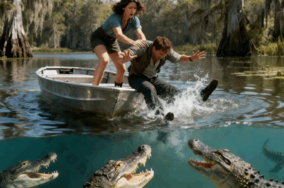 Ella empujó a su esposo al río lleno de cocodrilos para quedarse con el dinero del seguro, pero unas horas después él apareció en la puerta de la casa junto con la policía.