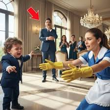 En la casa de un millonario ocurrió un momento inesperado cuando un bebé reaccionó con lágrimas al ver a una de las empleadas del hogar. Lo que sucedió después sorprendió a todos los presentes, pues las primeras palabras del niño despertaron emociones profundas y revelaron una historia familiar que nadie en aquella casa había imaginado.