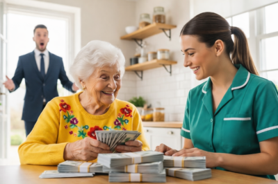 El millonario despidió a la empleada tras encontrarla con el dinero de su madre, pero un detalle inesperado oculto en su delantal comenzó a revelar una historia que lo dejó sin palabras y cambió por completo la forma en que entendía todo lo que había sucedido hasta ese momento