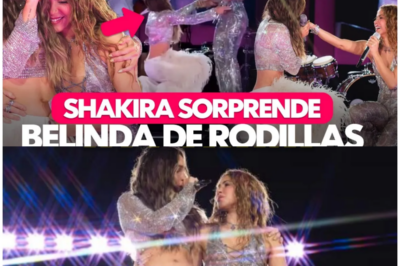 Belinda se Rinde Ante Shakira: ¡Emocionante Momento en Vivo y un Gesto Que Derritió el Corazón de Todos!