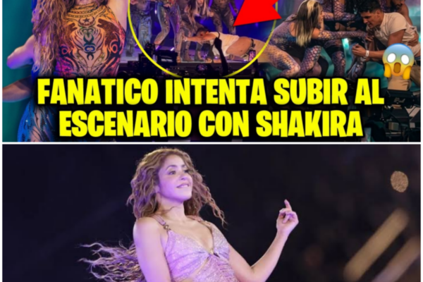 ¡Tensión en el escenario! Fanático burla la seguridad de Shakira y sus...